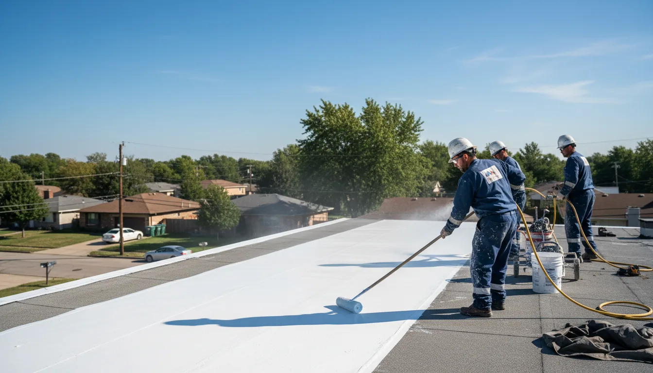 Commercial roof coating in Woodbury, GA near me